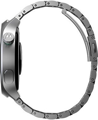 Motorola Moto Watch Aluminium 47mm με Παλμογράφο (Matte Silver)