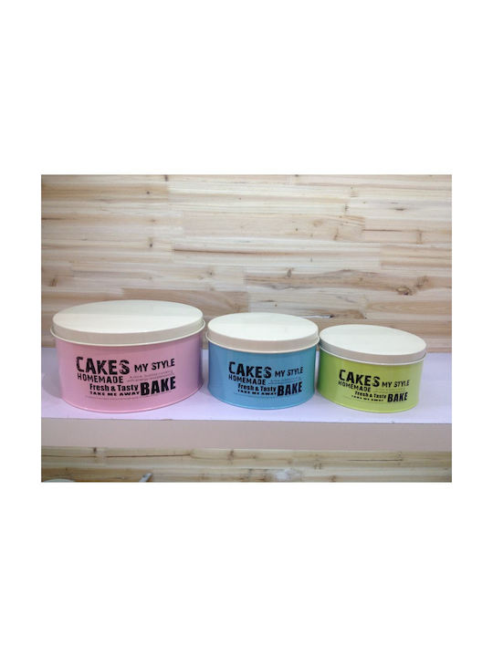keleman Set of 3 General Use Food Jars with Metallic Lid 3 Pieces