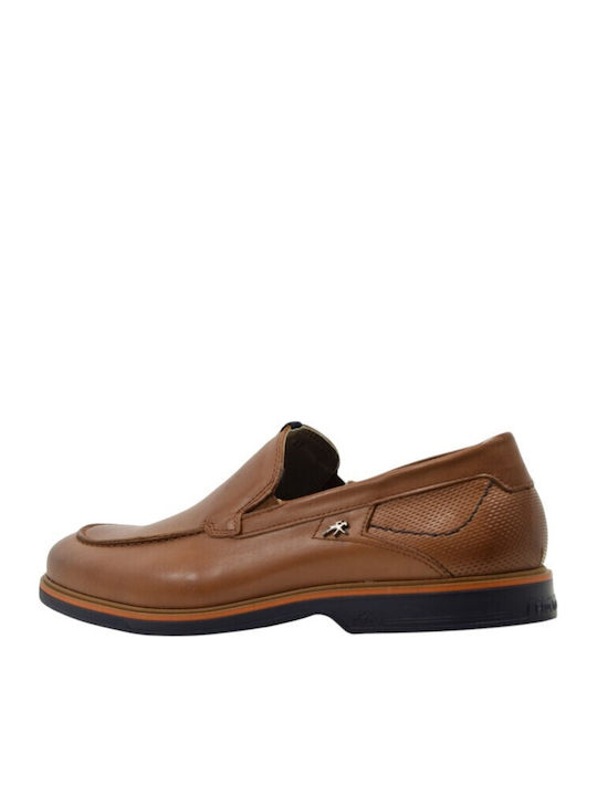 Δερμάτινα Ανδρικά Loafers σε Ταμπά Χρώμα