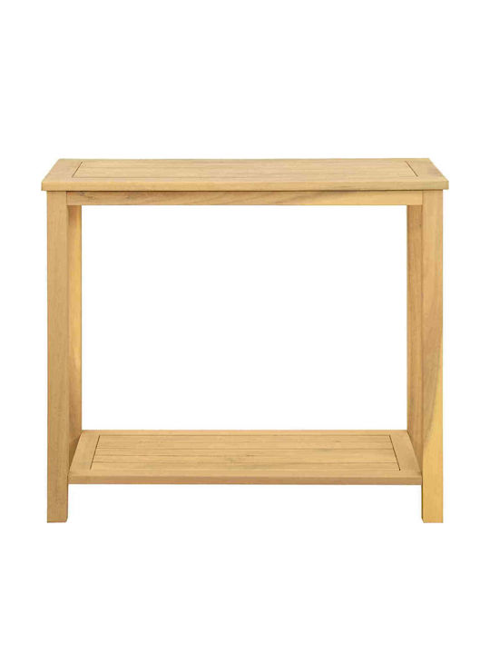 Sitting Room Table for Small Outdoor Spaces Made of Acacia Open Acacia 80x35x75cm