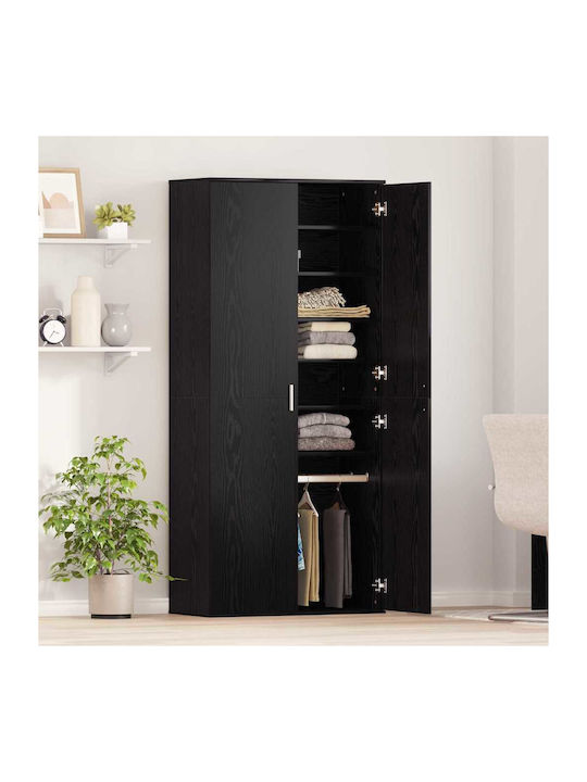În picioare pe podea de Birou Black Oak 80x39x178cm