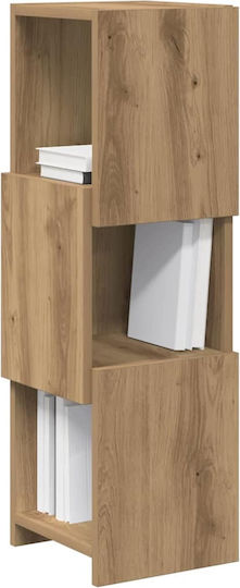 Büroaufbewahrungsschublade und -schrank Holzschatten Weiß 25.5x25x80cm