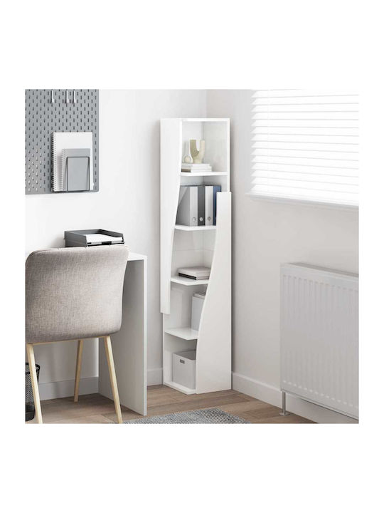 Office Storage Chipboard Cabinet White L27.5xW27xH140cm