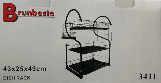 Brunbeste Metallic Black Sink Strainer 53x25x49cm