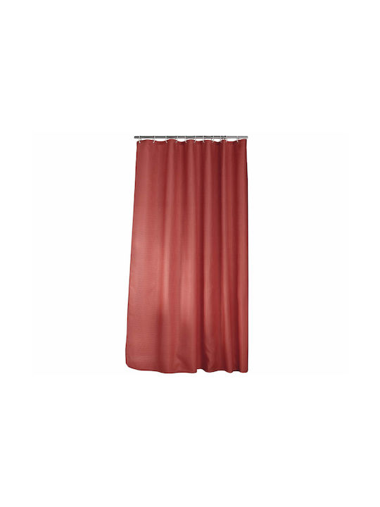 L-C Quartz Κουρτίνα Μπάνιου 180x200 cm Terracotta