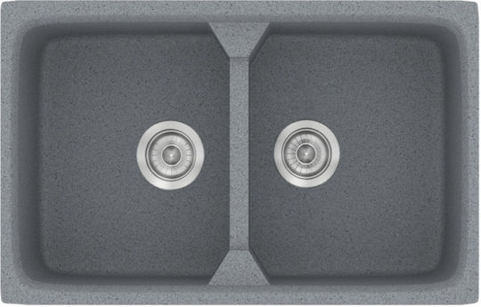 Sanitec Classic 318 Επικαθήμενος Inox Μ78xΠ51cm Metallic Cream
