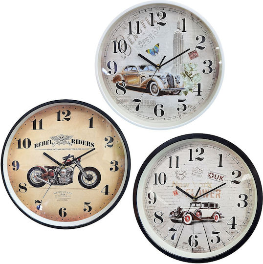 HOMie Wall Clock Multicolour 29x4cm Various Colors)