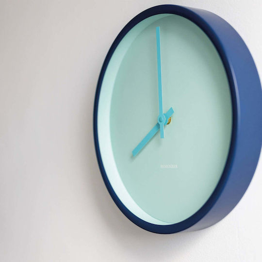 Remember Wanduhr Türkis Ø30cm