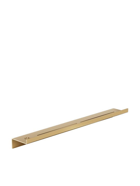 Verdi Wall Mounted Bathroom Shelf 70x9.3x7cm Gold
