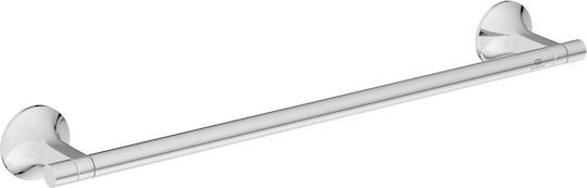 Ideal Standard Single Wall-Mounted Bathroom Rail with Screws Silver