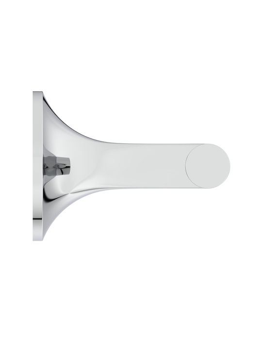 Ideal Standard Single Wall-Mounted Bathroom Rail with Screws Silver