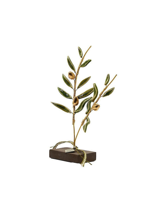Rozos Ceramics Decorative Olive made of Ceramic Material 7.5x22cm 1pcs