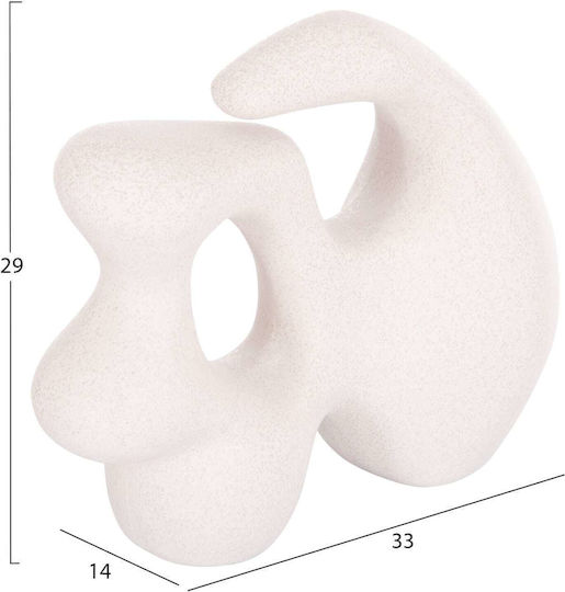 Ceramic Tabletop Decorative Fb94596 Crystal Off-white 33.5x15.5x30cm