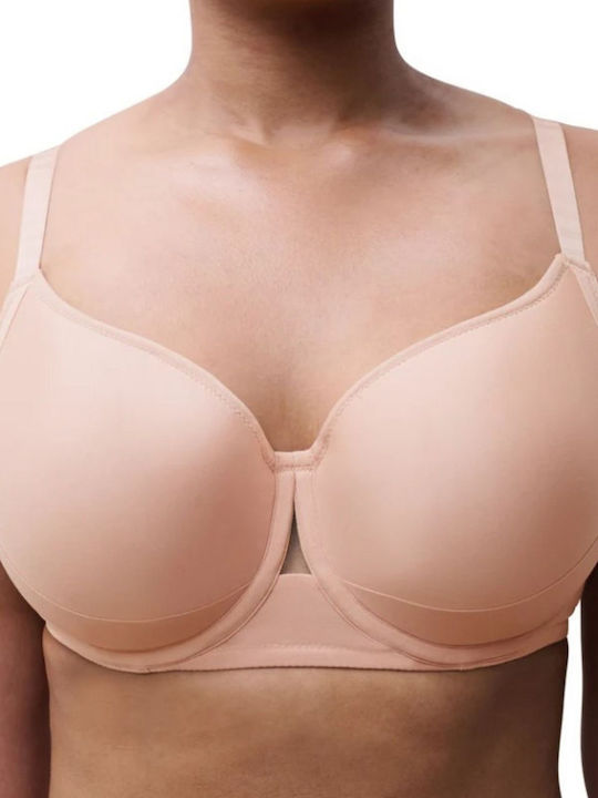 Beige Bra with Light Padding & Underwire