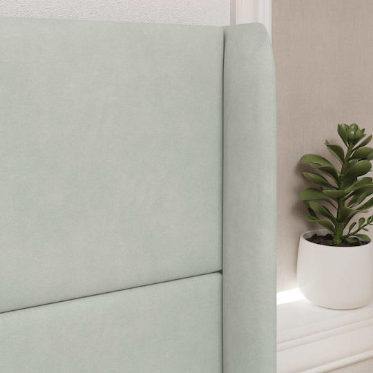 vidaXL Stoff-Kopfstütze für Betten Grau 80cm