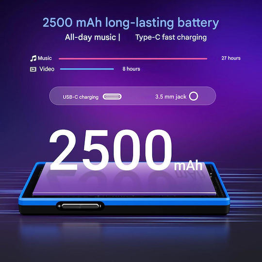 Mp3 Player Android 160gb 32gb + 128gb Ecran Hd 5 Inch Android 13 4gb Ram Octa-core Bluetooth 5.0 Wifi Dual Band Radio Fm Mod Copii Compatibil Spotify Amazon Music Deezer Audible Baterie 2500mah