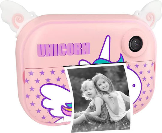 Aparat Foto Pentru Copii 12 MP Full HD (1080p) cu Imprimare Termică Unicorn