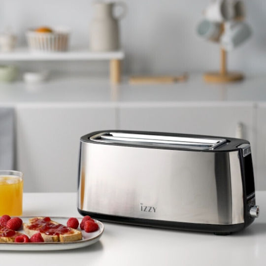 Izzy Toaster 4 Slots 1400W Inox
