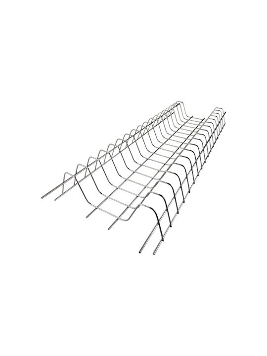 Marmouris Schrank-Geschirrständer Metallisch 90cm Silber