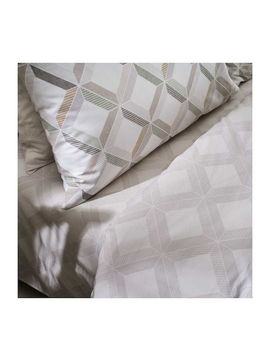 Vesta Home Duvet Single 160x230cm Rombi-1 Beige 11.5 togs Togs