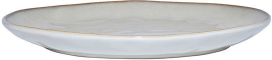 Estia Vignette Stoneware Shallow Ceramic Grey Plate With Diameter 21cm 6 Pieces