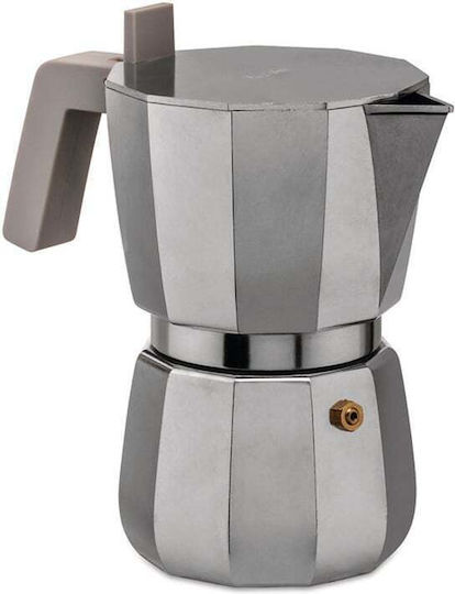 Alessi Stovetop Espresso Pot 1 Cup Silver