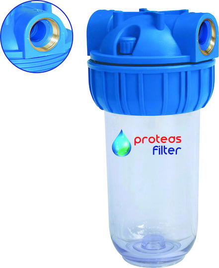 Proteas Filter Water Filtration System Single Central Supply with Pipe Cross Section 3/4'' EW-021-0107