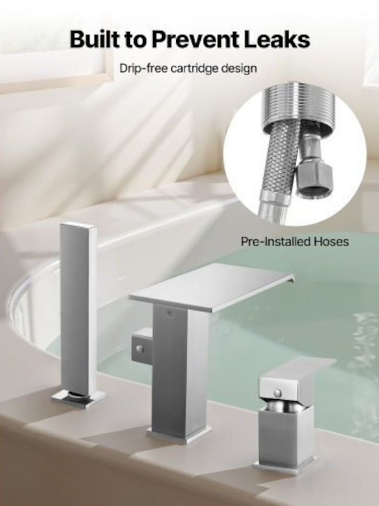 Vevor Mixing Bathtub Shower Faucet Gray