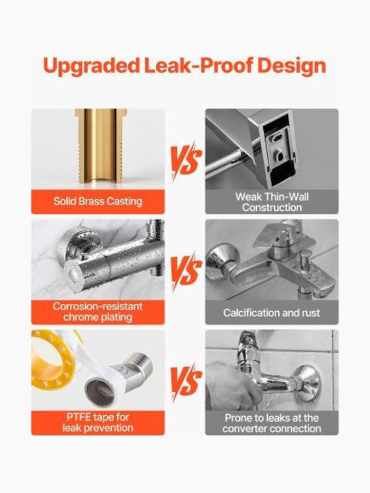 Vevor Mixing Shower Shower Faucet Thermostatic