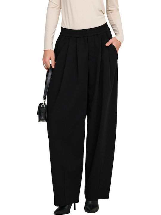 Women's Fabric Trousers Black