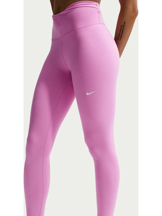 Dri-Fit One Training Дамски Къс Клин С Висока Талия Розов