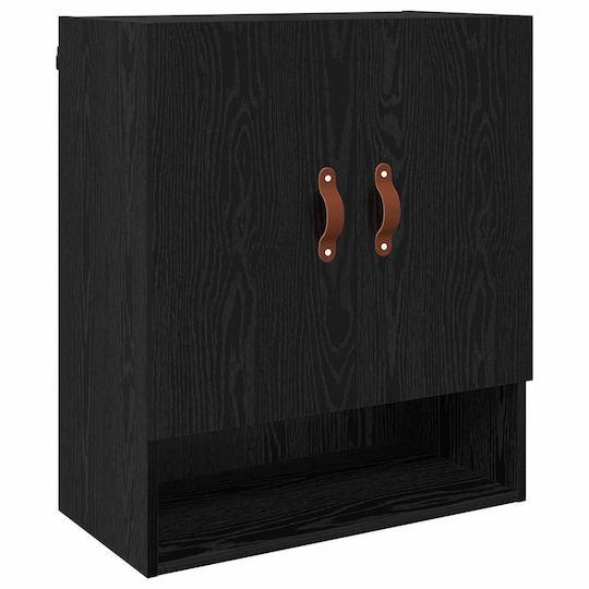vidaXL Cabinet de baie L60xA31xÎ70cm Negru