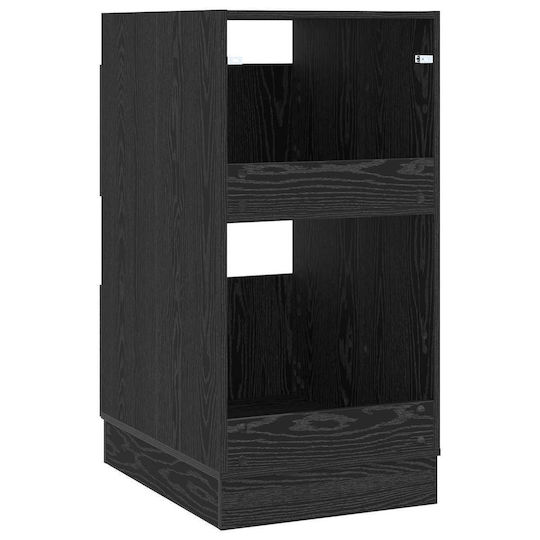 vidaXL Cabinet de baie Mobilier pentru baie L50xA68xÎ102cm Negru