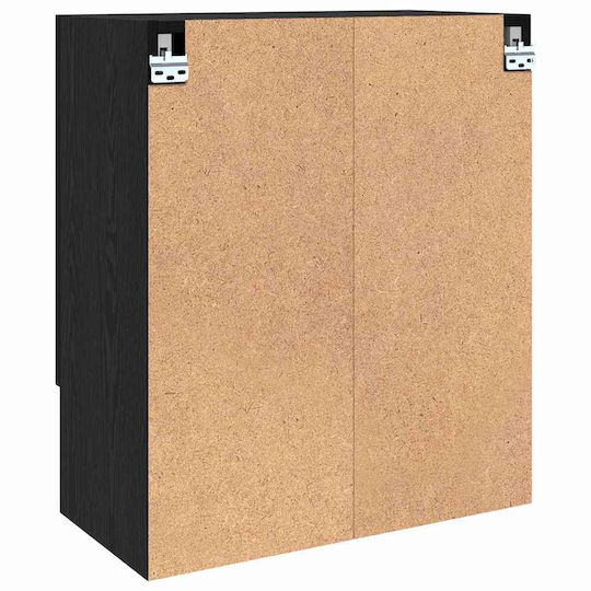 vidaXL Bathroom Cabinet L60xW31xH70cm Black