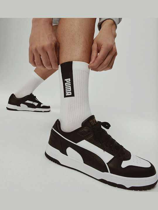 PUMA Dobotex Ποδοσφαιρικές Κάλτσες Λευκές 3 Ζεύγη