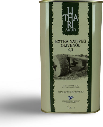 Ηλειακή Ελαιουργία Εξαιρετικό Παρθένο Ελαιόλαδο με Άρωμα Φρουτώδες 1lt σε Μεταλλικό Δοχείο