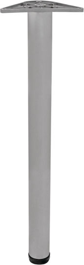 FFG Metallic Furniture Leg with Regulator Suitable for Table / Coffee Table 8x8x82cm Nickel
