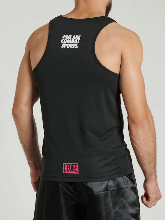 Leone 1947 Tricou Fără Mâneci Pentru Bărbați AB239 Pentru Box Negru