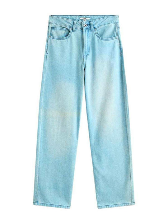 High Waist Women's Jean Trousers Light Stone