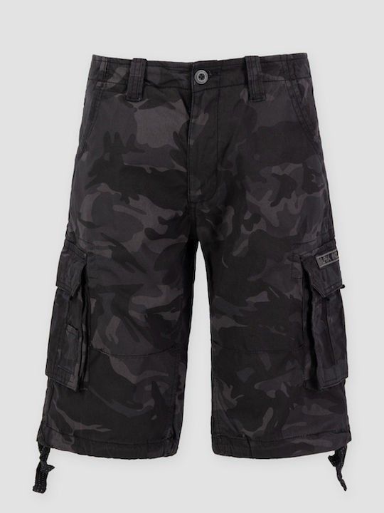 Herrenshorts Black Camouflage