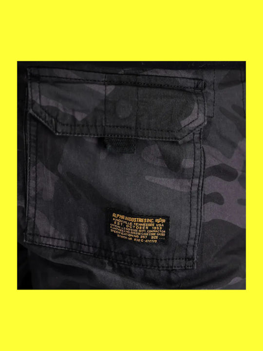 Herrenshorts Black Camouflage