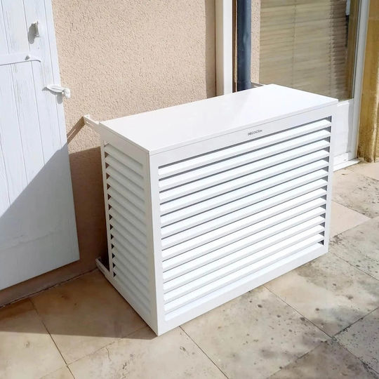 Decoclim 68x90x45cm Κάλυμμα Εξωτερικής Μονάδας Κλιματιστικού Λευκό