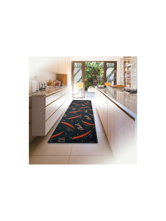 Chios Hellas No 14 Kitchen Mat Runner with Anti-slip Underlay Gray 57x140εκ.