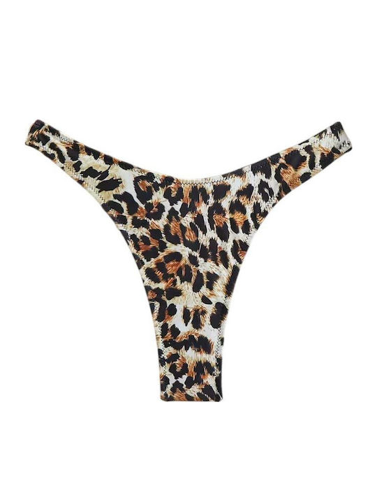Bikini Inferioare Șir De Caractere Animal Print