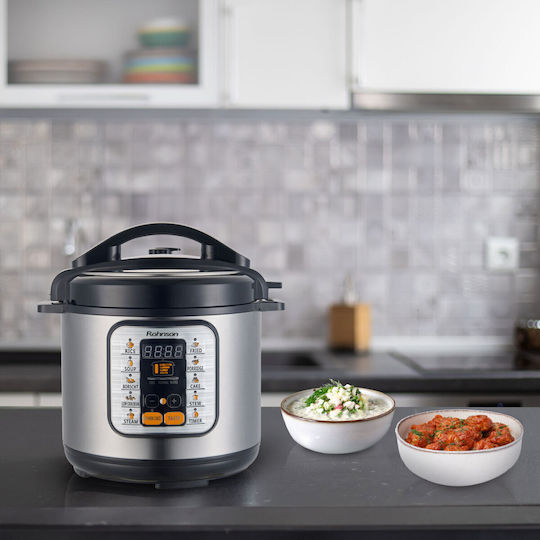 Rohnson Мултикукър 1000W с Капацитет 6лт Сив