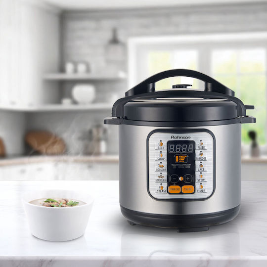 Rohnson Мултикукър 1000W с Капацитет 6лт Сив