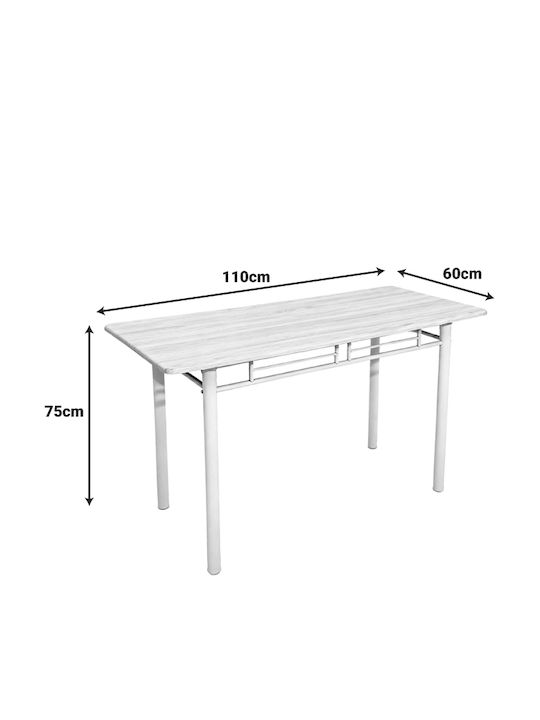 Masă Bucătărie Roza cu 4 Scaune 60x110cm