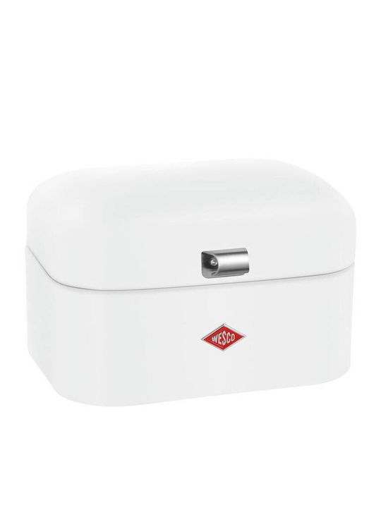 Wesco Ψωμιέρα με Καπάκι Λευκή 28x21.5x17cm
