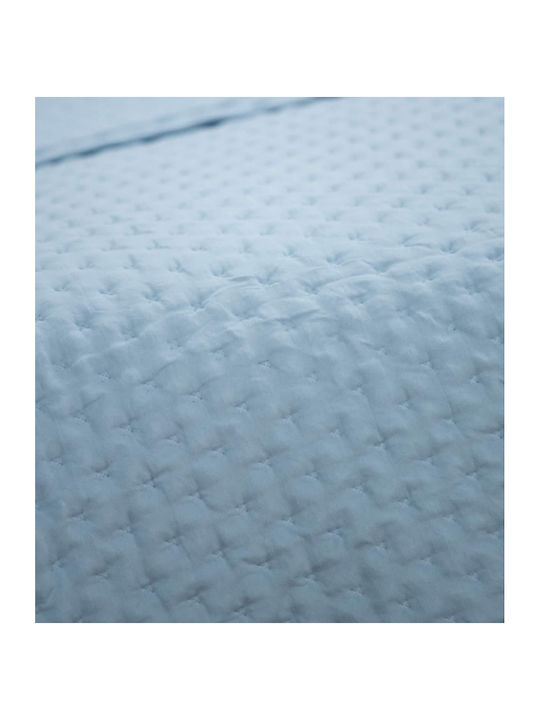 Nef-Nef Homeware Valia Coverlet Queen Size Microfiber Aqua 230x240cm