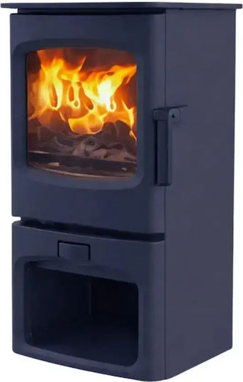 Charnwood Aire 3 Store Stand Ceramică Cuptor pe lemne Încălzitor de aer 3.7kW Albastru